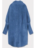 Světle modrý vlněný přehoz přes oblečení typu alpaka (7108)