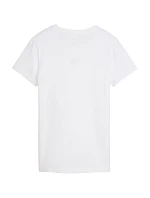Dámské tričko Puma Ess Centered Cat Logo Tee, bílé, 692916 02