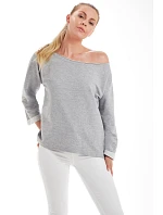 Mantis M 128 Dámská mikina "Flash Dance" 70.0128 heather grey melange Mantis M 128 Dámská mikina "Flash Dance" 70.0128 heather grey melange