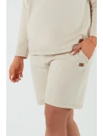 Italská móda Madri krep barva: béžová