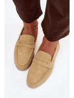 Dámské mokasíny z eko semiše žluté Renelia