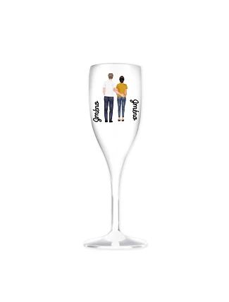 Personalizovaná nerozbitná prosecco sklenice s párem Personalizovaná nerozbitná prosecco sklenice s párem