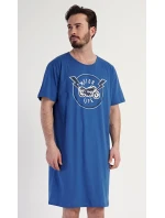 Pánská noční košile s krátkým rukávem Motocycle Pánská noční košile s krátkým rukávem Motocycle