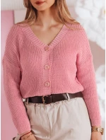 Dámský oversize žebrovaný svetr SWEETDREAM růžový FashionStreet MY2460