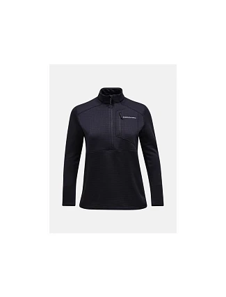 Mikina Peak Performance W Trail Polartec Half Zip, černá Mikina Peak Performance W Trail Polartec Half Zip, černá