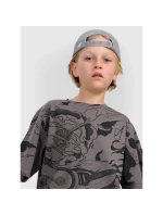 Chlapecké tričko oversize s potiskem 4F 4FJRAW25TTSHM3063-90A
