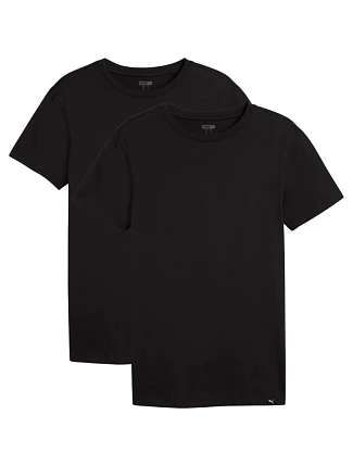 Pánské tričko Puma Everyday Crew Neck Tee, 2 ks, černé, 947245 01 Pánské tričko Puma Everyday Crew Neck Tee, 2 ks, černé, 947245 01