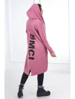 Tmavě růžová bunda s potiskem Tmavě růžová bunda s potiskem