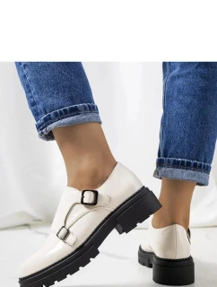 Dámské polobotky 210007BE-LA Ecru s černou - La.Fi Laura