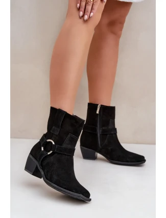 Boty na podpatku model 203872 Step in style Boty na podpatku model 203872 Step in style