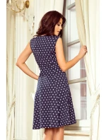 241-1 STELLA Šaty se skládaným výstřihem - BLUE DREAMS