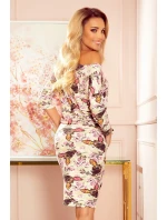 Dámské sportovní šaty s kapsičkami a se vzorem netopýrů 13-126