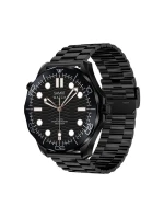 VELTORI VT150-1 Smartwatch Černý silikonový řemínek + černý náramek VELTORI VT150-1 Smartwatch Černý silikonový řemínek + černý náramek