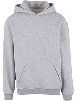 Build your Brand BY 410 Mikina s kapucí z těžké bavlny "Loose Fit" 56.0410 heather grey Build your Brand BY 410 Mikina s kapucí z těžké bavlny "Loose Fit" 56.0410 heather grey