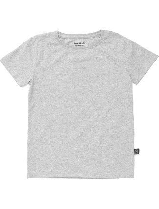 Pure Waste KDTS Dětské tričko z těžké bavlny 74.KDTS grey melange Pure Waste KDTS Dětské tričko z těžké bavlny 74.KDTS grey melange