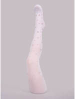 Yoclub Dívčí neprůhledné punčocháče z mikrovlákna 40 Den se vzorem RAM-0121G-0140 White