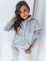 Dámská mikina BASIC s kapucí šedá FashionStreet BY0155z
