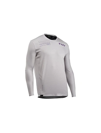Cyklistické tričko NORTHWAVE Edge 2 Jersey LS, šedé Cyklistické tričko NORTHWAVE Edge 2 Jersey LS, šedé