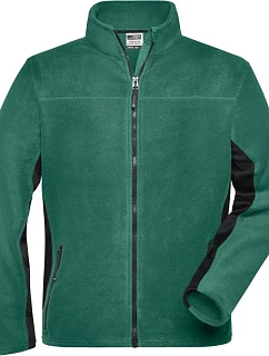 Daiber JN 842 Pánská pracovní mikrofleecová bunda - Strong 02.0842 dark green/black