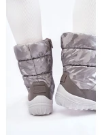 Dámské vysoké boty do sněhu Big Star KK274600 šedé
