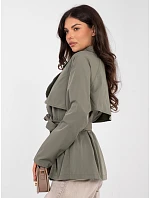Kabát IT EN FL10069.65 khaki - FPrice Kabát IT EN FL10069.65 khaki - FPrice