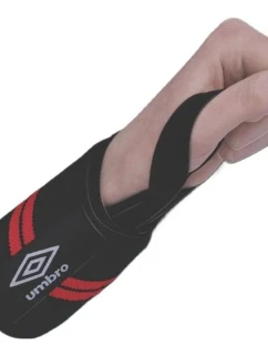 ELASTICKÝ NÁRAMEK NA ZÁPĚSTÍ SADA 2 KS UMBRO ČERVENÁ