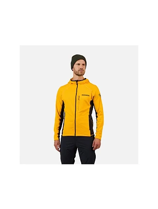 Pánská mikina ROSSIGNOL BLACKSIDE MIX FZH FLEECE, žlutá
