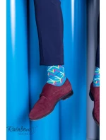 Duhové Rainbow Socks Ponožky V Geometrických Vzorech 3 Párů Duhové Rainbow Socks Ponožky V Geometrických Vzorech 3 Párů