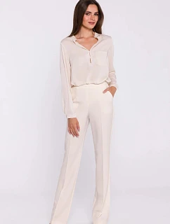 Dámské kalhoty S371 slonovinová - Stylove