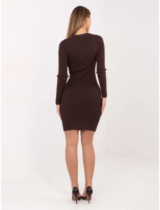 Šaty D93050Z30372A2EN tmavě hnědé Šaty D93050Z30372A2EN tmavě hnědé