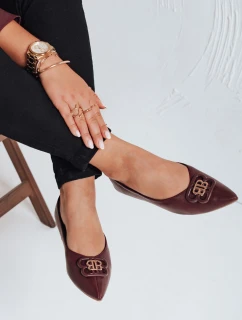 FashionStreet dámské bordó baleríny ZY1060