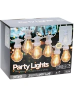 ZAHRADNÍ GIRLANDA PARTY LIGHT 20LED A60 BÍLÝ KABEL