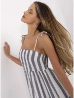 Šaty LK SK 507684.14 tmavě modrá a bílá