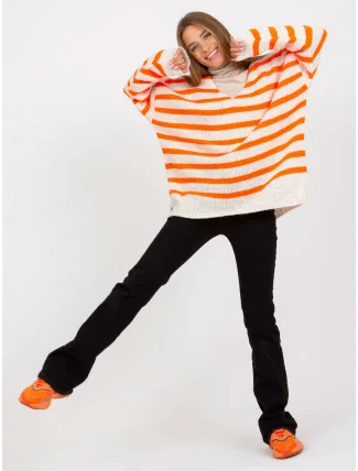 Dámský svetr TW SW BI M59 oranžový Dámský svetr TW SW BI M59 oranžový