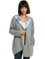 B091 Mikina na zip Oversized - černá B091 Mikina na zip Oversized - černá