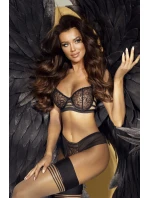 Dámské tanga Brasiliana V-10555 Černá - Axami