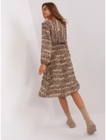 Šaty DHJ SK 10536N 5.03P černá a béžová