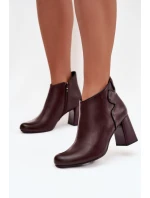 Boty na podpatku model 218707 Step in style Boty na podpatku model 218707 Step in style