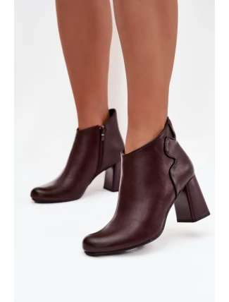 Boty na podpatku model 218707 Step in style Boty na podpatku model 218707 Step in style