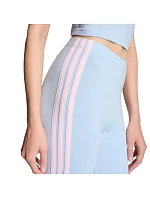 Dámské legíny adidas Essentials 3-Stripes Cotton, světle modré, KD2352