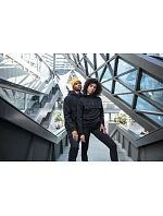 Build your Brand BY 098 Mikina s kapucí a 1/4 zipem 56.0098 black Build your Brand BY 098 Mikina s kapucí a 1/4 zipem 56.0098 black