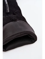 Dámské Kozaki Na Slupe Z Eko Zamszu Černé Prisca