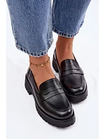 Kožené dámské mokasyny Vinceza 18125 Černé