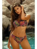 Dámské dvoudílné plavky Palermo 1 S730PA1-1 černé s listy - Self Dámské dvoudílné plavky Palermo 1 S730PA1-1 černé s listy - Self