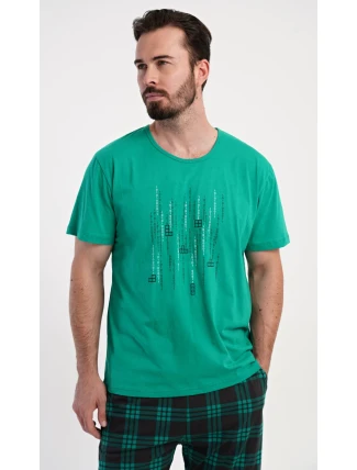 Pánské pyžamo šortky Tetris