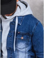 Pánská modrá džínová bunda FashionStreet TX4365 Pánská modrá džínová bunda FashionStreet TX4365