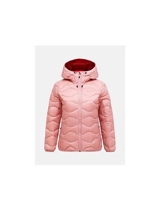 Dámská péřová bunda PEAK PERFORMANCE, model Helium Down Hood Jacket, růžová barva Dámská péřová bunda PEAK PERFORMANCE, model Helium Down Hood Jacket, růžová barva