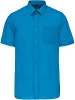 Kariban K 551 Popelínová košile "Ace" s krátkým rukávem 20.K551 bright turquoise Kariban K 551 Popelínová košile "Ace" s krátkým rukávem 20.K551 bright turquoise