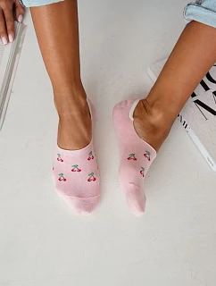 Dámské Microstopky bavlněné malé třešně růžové