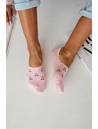 Dámské Microstopky bavlněné malé třešně růžové
